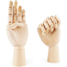 Compact Articulated Design For Easy Storage: Wooden Manikin With Flexible Fingers, High-Quality Wooden Materials Ideal For Sketching Drawing Painting,