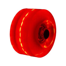 Luminous Roller Quad Skates With Flashing LED Wheels PU Wheels White1 Double Row