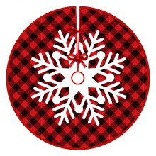 Weihnachtsbaumdecke aus hochwertigem Material, weiche und flauschige Plüsch-Weihnachtsdekorationsmatte mit verstellbarem Design, doppelseitiges