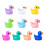 Assorted Miniature Duck Ornaments 100 Pieces Multi Colored Resin 1