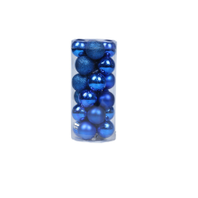 Mini Christmas Ornaments Collection, Charm Ball Ornaments, Versatile Applications for Holiday Decor, Shatterproof Blue Baubles with Hang String, Ideal