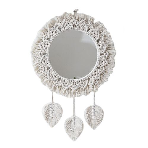 Mirrorr Decorative Large  Macrames Round Mirrorr Living Room