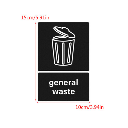 Environment Friendly Recycling Symbol Stickers for Bins 2