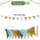 Cotton Bunting Garlands Children Room Triangular Flags-5 2