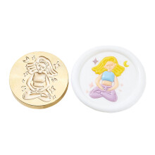 Messing Hoofdzegel Stempel Yoga Serie Zegellak Stempel-Yoga 3