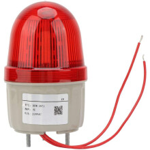 Lampada da lavoro con riflettore parabolico, luce LED rossa per visibilità a lungo raggio, lampada stradale ad alte prestazioni a basso consumo 220