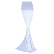 Beautiful Chiffon Table Runner Table Cover for Home Event-White