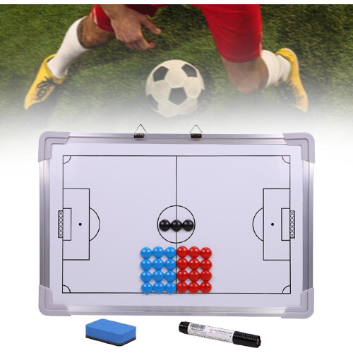 Football Board Soccer Coaching Training Board, Auxiliary Training Tool, Smooth Surface, Erasable, Includes Marker Pen 1