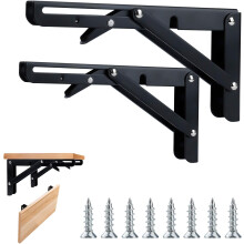 Robuste, klappbare Regalträger, zusammenklappbarer Dreieck-Regalträger für DIY-Wandmontageprojekte, platzsparend und einfach zu montieren