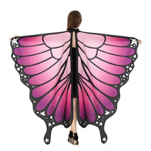 Nymphenkostüm, Elfen-Accessoire. Set aus Schmetterlingsflügel-Schal und Spitzenmaske mit Stirnband. Perfekt für Festivals, Kostümpartys und