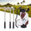Mini-Desktop-Golftasche, Stiftuhr, Zinklegierung, 10