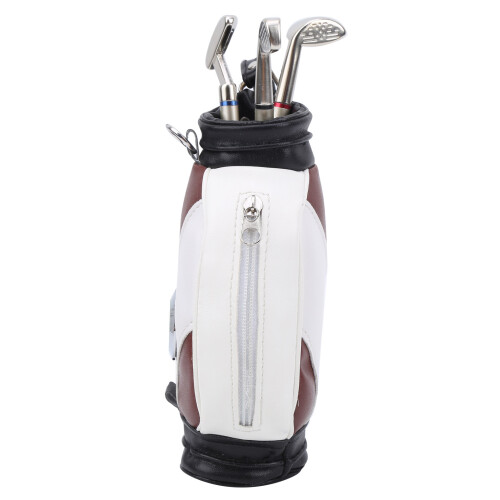 Mini-Desktop-Golftasche, Stiftuhr, Zinklegierung, 2