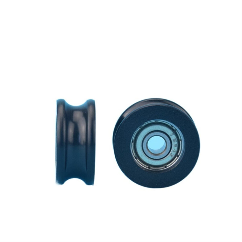 U Groove Pulley Rubber Covered Plastic Bearing Door And Window Pulley For Instrument And Equipment U4x19x8.5 9105992768929