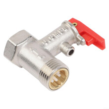 Brass Safety Valve 1/2Inch Adjustable Pressure Relief Valve For Boiler And Hot Water Cylinder Overpressure Protection