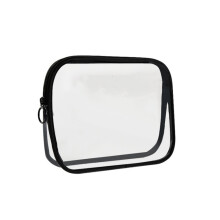 Stadionzugelassene, transparente Bauchtasche, Reise-Kulturbeutel mit durchsichtiger PVC-Kosmetiktasche, TSA-zugelassene, transparente Tasche für