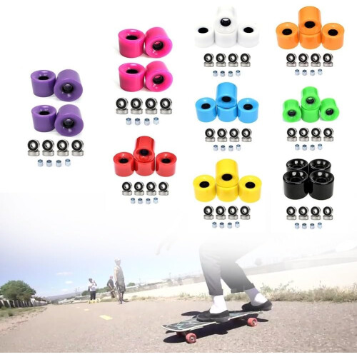 Professional Skating Setup Complete FourWheel Inline Skate Wheel Set With ABEC9 Bearings Red 1