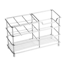 Moderner, hygienischer Zahnbürstenhalter aus Edelstahl, Wandmontage-Badezimmeraccessoire für Zahnbürsten, Zahnpasta und mehr – Organizer mit