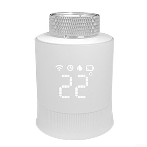 Zigbee Temperature Control Valve, 1C Precision, Auto Modes And Window Detection For Energy Saving Heating