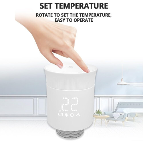 Zigbee Temperature Control Valve, 1C Precision, Auto Modes And Window Detection For Energy Saving Heating 2