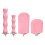 4 Pack Bird Grinding Natural Bird Perch Stand Parrots-Pink 1