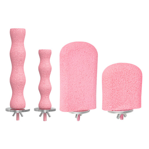 4 Pack Bird Grinding Natural Bird Perch Stand Parrots-Pink