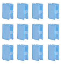 Set of 12 Creative open Wedding Candy Container-light blue