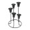 Unique Candlestick  5 Branch Iron Candle Holder for-Black 1