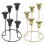 Unique Candlestick  5 Branch Iron Candle Holder for-Black 2