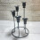Unique Candlestick  5 Branch Iron Candle Holder for-Black 5