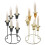 Unique Candlestick  5 Branch Iron Candle Holder for-Black 3