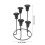 Unique Candlestick  5 Branch Iron Candle Holder for-Black 4