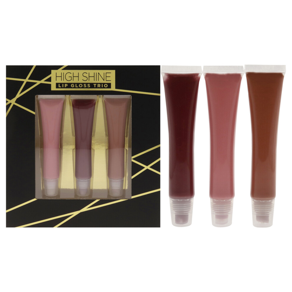 Reaction Retail High Shine Lip Gloss Trio By 3 X 0.54 Oz Lip Gloss