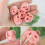 Boucles d'oreilles en forme de fleur, coupe-argile, faites à la 4