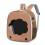 Breathable and Secure Cats Carrying Backpack with-Brown 1