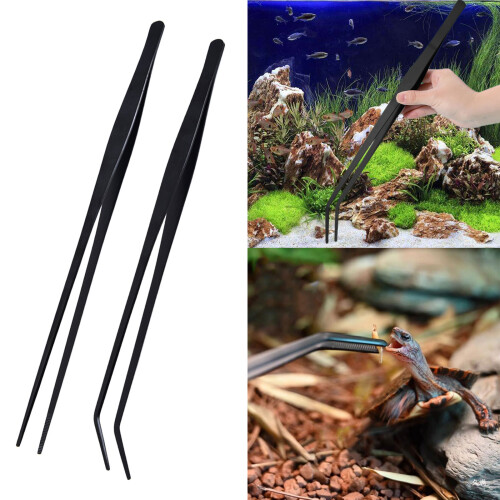 Pincettes aquatiques en acier inoxydable durable, 2 1