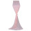 Nappe de chemin de Table en mousseline de soie-rose clair 1