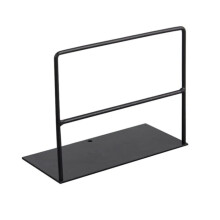 Portable Bookend Stand Desktop Nonslip Bookend Organizer for Desk Durable Supports Multiple Books Black
