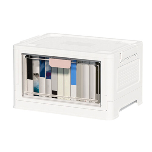 Closet Storage Container with Clear Door Large-single door pink