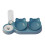Convenient Pet Feeding Bowl-dark biue1   solid color bowl 1