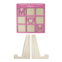 Porte-Photo élégant à 9 grilles, cadeau père mère, cadre-JM01823