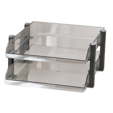 Radian Design für einfachen Zugriff auf Dokumente, Acryl-Schreibtischorganizer mit rutschfesten Dokumentenablagen, mehrstufiger Aufbewahrung für