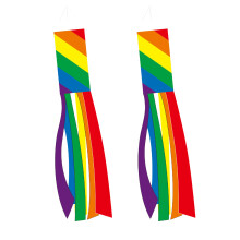 Polyesterstof, stijlvolle ontwerpen, spiraalvormig regenboogdesign, eenvoudige installatie, robuust en geschikt voor sportevenementen, stadions en