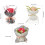 Bouquets de roses artificielles, Bouquets d'œillets-5875 rouge 4