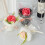 Bouquets de roses artificielles, Bouquets d'œillets-5875 rouge 7
