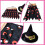 Στολή γάτας για το Halloween, εύκολης χρήσης με Velcro για εορταστική ατμόσφαιρα, μανδύας 4