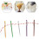 20 Pcs/Set Sewing Needle Curved Needle with Large Eye-Gold 3