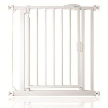 (Blanco, 75cm - 82cm) Safetots Puerta de Seguridad Autoajustable con Cierre Automático