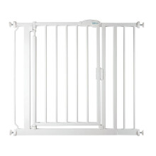 (Blanco, 89.4cm - 96.4cm) Safetots Puerta de Seguridad Autoajustable con Cierre Automático