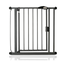(Gris grafito, 75cm - 82cm) Safetots Puerta de Seguridad Autoajustable con Cierre Automático