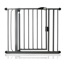 (Gris grafito, 89.4cm - 96.4cm) Safetots Puerta de Seguridad Autoajustable con Cierre Automático